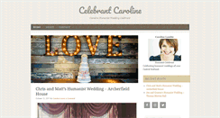 Desktop Screenshot of celebrantcaroline.com