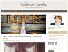 Tablet Screenshot of celebrantcaroline.com